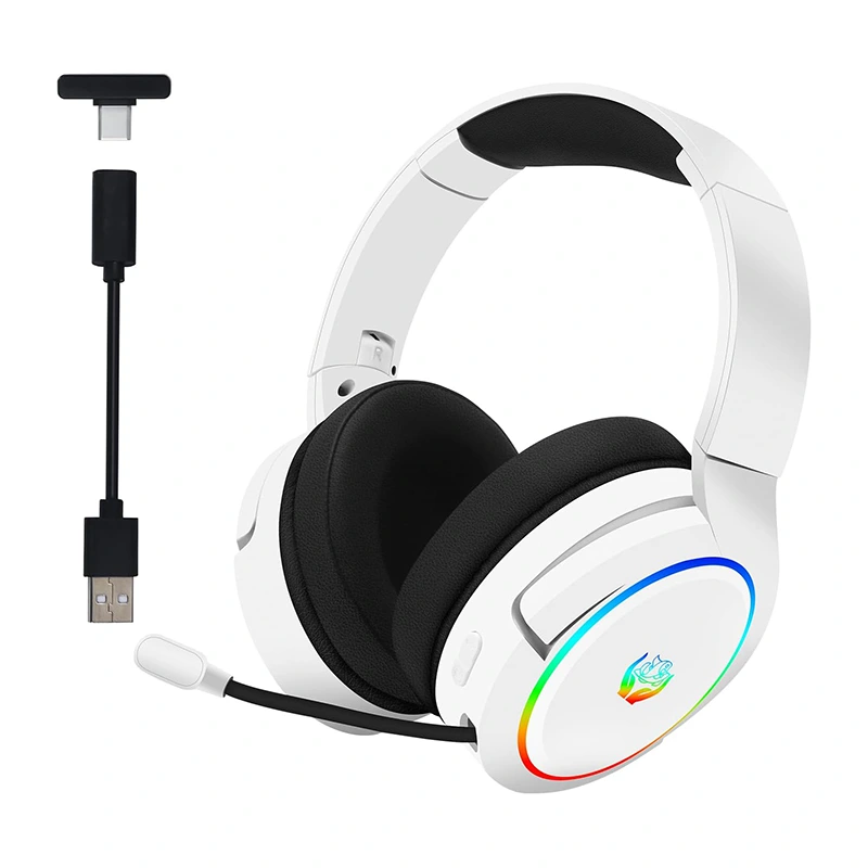 Auriculares de juegos inalámbricos de 2.4GHz Bluetooth 2.4G Type-C
