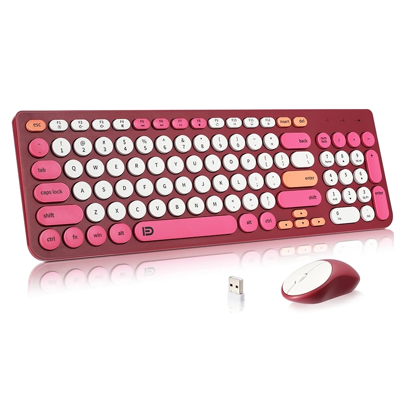 ¿Cuáles son las características de la combinación de teclado y mouse inalámbricos?
