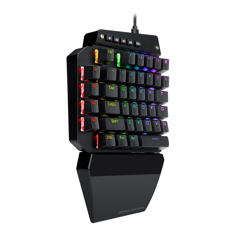 Teclado mecánico para juegos RGB de 44 teclas con cable