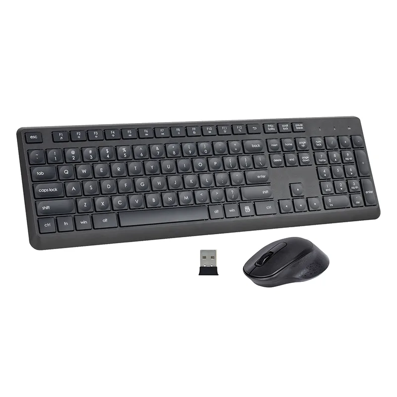 Combo de teclado y mouse inalámbrico de 2.4GHz de 2.4GHz
