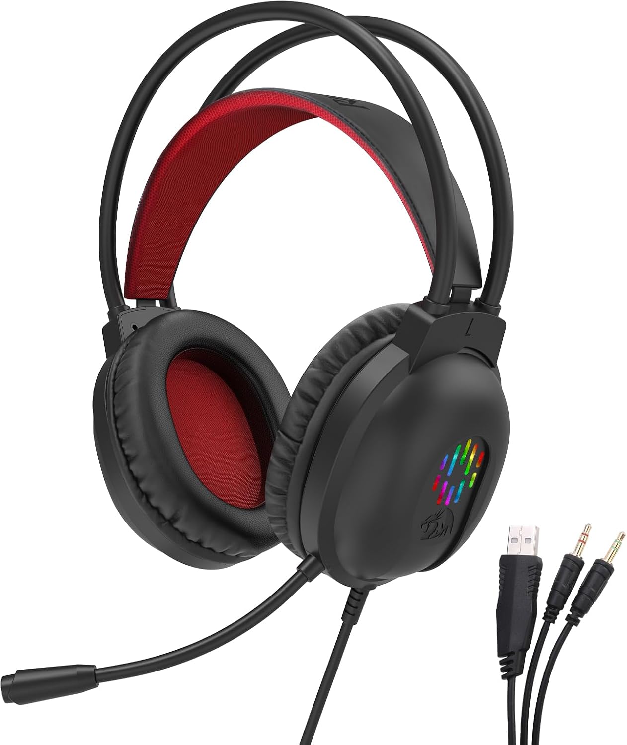 Auriculares para juegos con cable H262 negros con micrófono