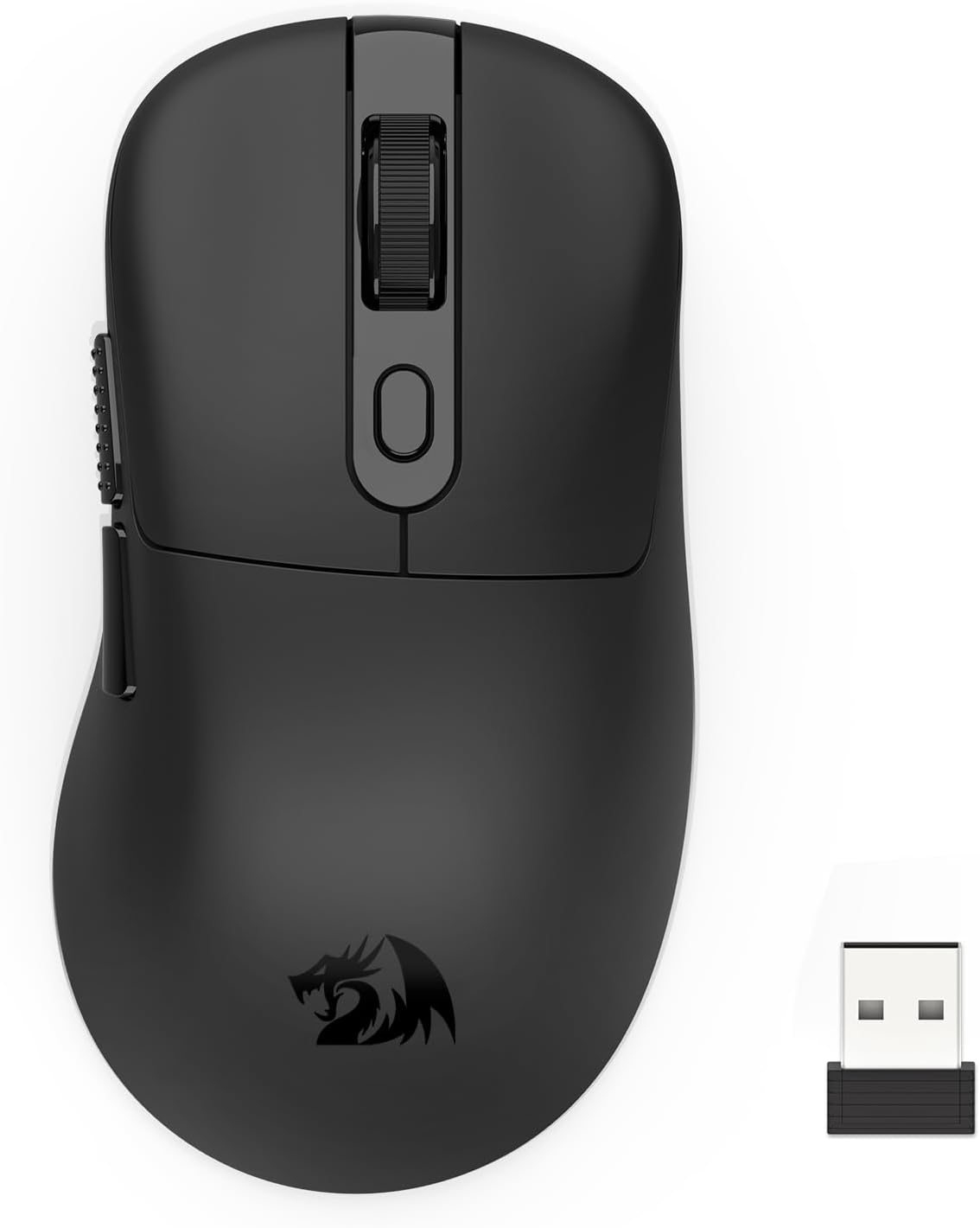 Ratón para juegos inalámbrico M818 negro de 24.000 ppp, modo triple de 2,4 G