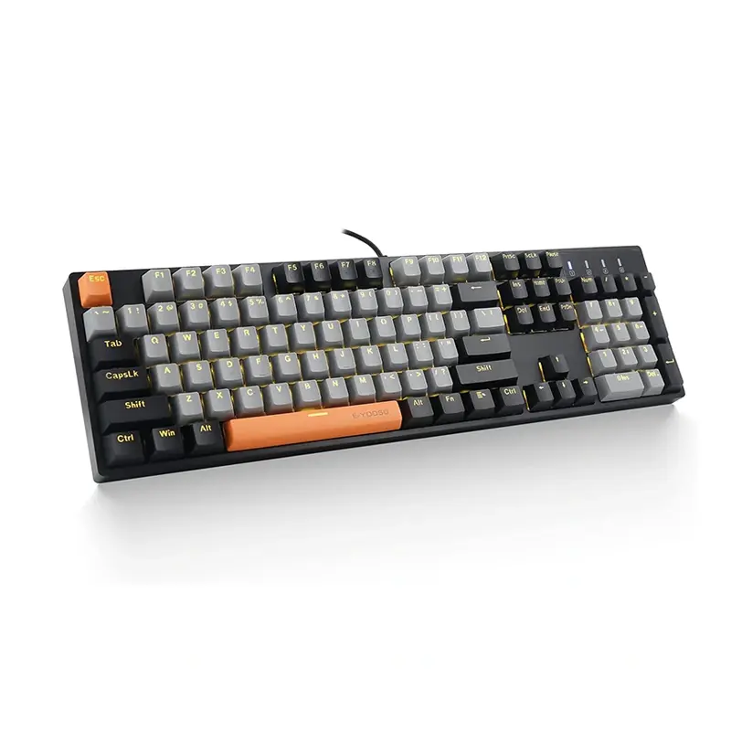 Teclados de computadora mecánicos de tamaño completo de 104 teclas