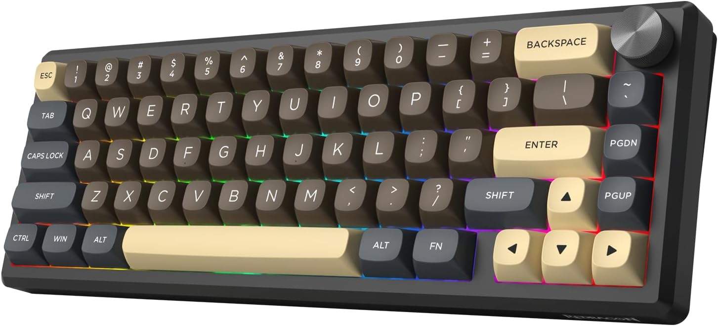 Teclado mecánico inalámbrico para juegos K727 60% negro