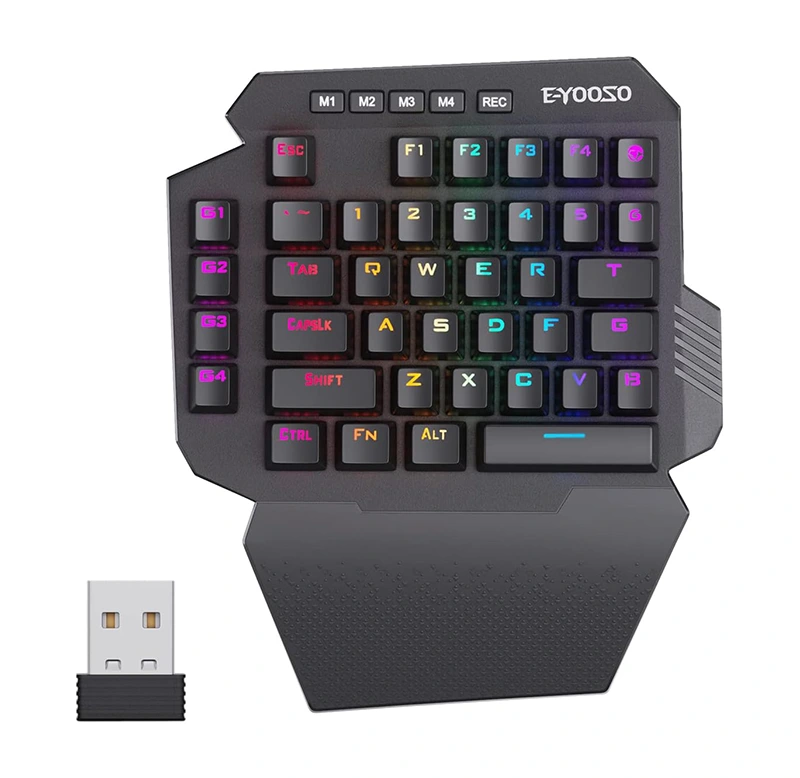 Teclado mecánico inalámbrico para juegos con 2,4G y 44 teclas