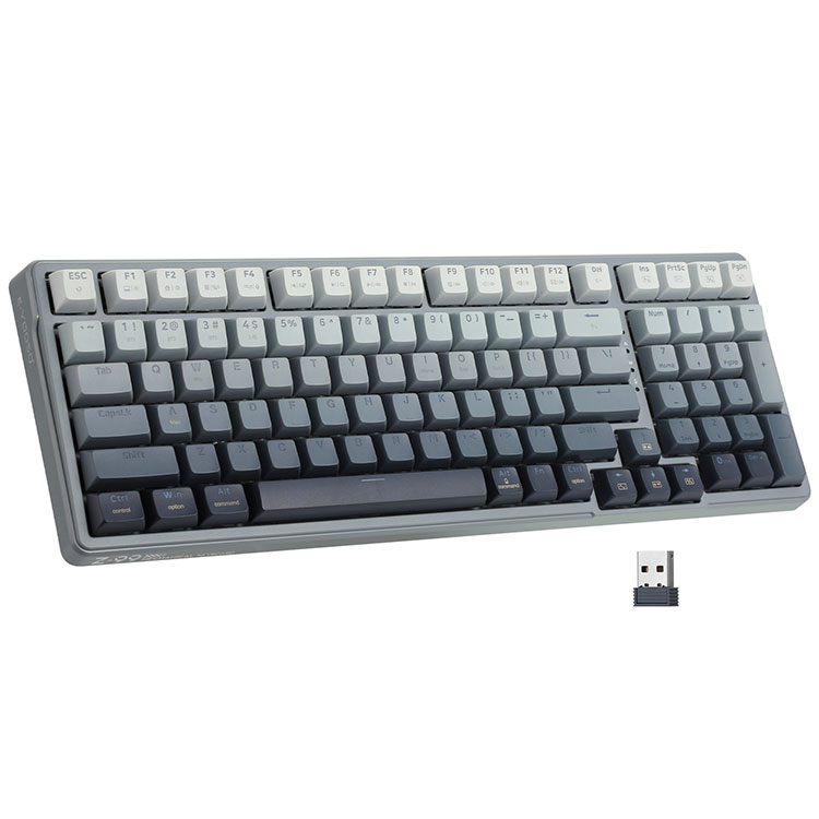 Teclado mecánico inalámbrico Bluetooth 2.4G 94 teclas